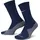 Fußball-Crew-Socken Midnight Navy/White 46-50