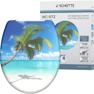 Schütte WC-Sitz Carribean Duroplast mit Absenkautomatik & Schnellverschluss