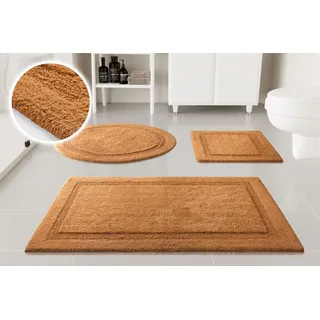 Badematte OTTO HOME "Meellor", terrakotta, H:20mm, Baumwolle, Badematten, Badematte, Badteppich, getuftet, modern, Uni, antirutsch, flauschig, Baumwolle