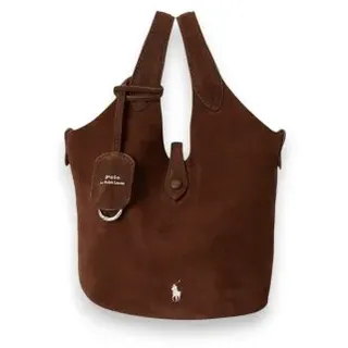 Polo Ralph Lauren für Damen. 428P23820004 Polo Play Umhängetasche aus braunem Wildleder (OSFA), Lässig