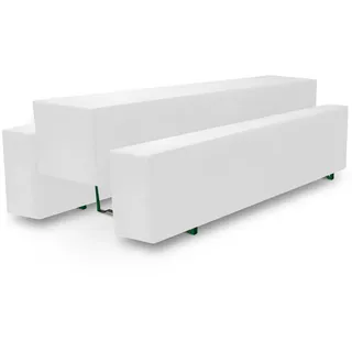 Beautissu Biertischhusse Weiß 3tlg.