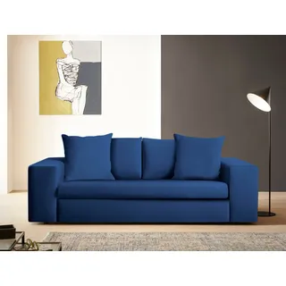 Home affaire 2-Sitzer »SLEETLAND XXL in Samtvelours oder Vintage-Leder-Optik« besonders groß und bequem, blau