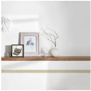 ascreation A.S. Création Vliestapete Only Borders 10, Barock, Tapete, gold, silber 369152, Vintage, Retro, 0.04 x 5 m,