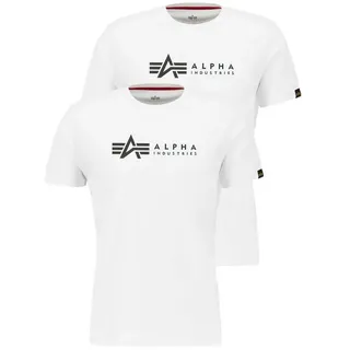 Alpha Industries »Label 2 Pack« Kurzarm-t-shirt - White - S