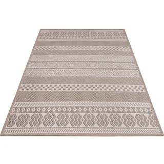 Paco Home Outdoorteppich 150/150 cm Vermont 183 , Beige , Textil , Quadratisch , 150x150 cm , strapazierfähig, für Fußbodenheizung geeignet , Teppiche und Böden, Teppiche, Outdoorteppiche