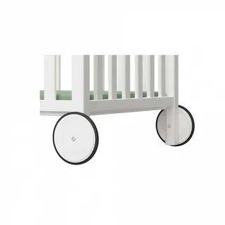 Paidi Gitterbettrollen , Weiß , Holz , 2-teilig , Buche , massiv , Blauer Engel, Goldenes M , Babymöbel & Kindermöbel, Babyzimmer, Laufgitter