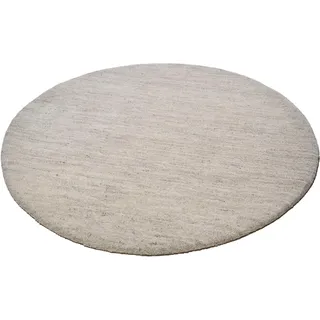 THEKO Amravati Wollteppich Ø 250 cm beige