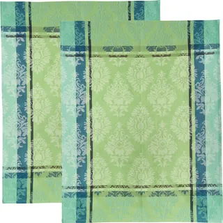 Erwin Müller Geschirrtuch 2er-Pack Halbleinen grün Größe 50x70 cm