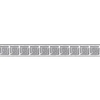 A.S. Création selbstklebende Bordüre Only Borders Borte 5,00 m x 0,05 m grau schwarz weiß Made in Germany 936461 93646-1