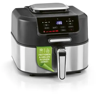 GOURMETmaxx Heißluftfritteuse FryBBQ schwarz