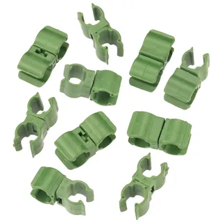 Meister Stabverbinder-Clips - Praktisches Set mit 10 Stück - Zum Verbinden einzelner Pflanzstäbe - Für die Erstellung individueller Stützgitter / Multifunktionsclips für Rankgitter / FLOR78855
