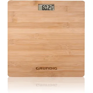 Grundig Digitale Personenwaage Bambus Braun