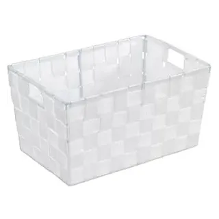 Wenko Aufbewahrungskorb Adria S 30 x 15 x 20 cm weiß