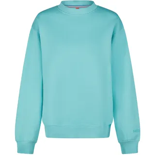 Kapuzenpullover SALZHAUT "Pullover TAGEL", Damen, Gr. XL, blau (aqua), Obermaterial: 100% Baumwolle CO., Pullover Kapuzenpullover
