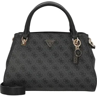 GUESS Handtasche Noelle II Luxury Satchel Coal Logo