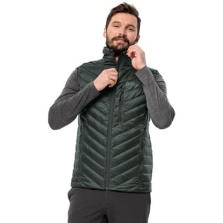 Jack Wolfskin PASSAMANI DOWN Vest M Black Olive, XXL