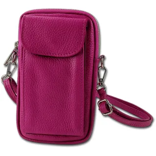Toscanto Damen Umhängetasche Handtasche Leder tasche pink OTT827SP