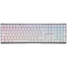 CHERRY MX 3.0S Wireless, kabellose mechanische Gaming-Tastatur mit RGB-Beleuchtung, Französisches Layout (AZERTY), Bluetooth-, Funk- oder Kabelverbindung, MX RED Switches, Weiß