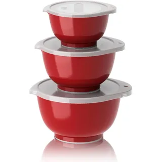 Rosti Mini-Schüssel-Set Margrethe New 6-tlg., Durostima, Rot, 0.25 + 0.5 + 0.75 L, 29925 - Rot
