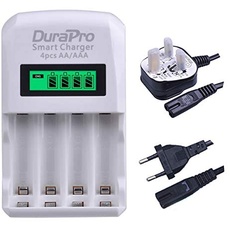 4-Slots Speedy DuraPro LCD Display Battery Charger for AA AAA Rechargeable Batteries AA/AAA/NI-Cd/NI-MH
