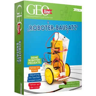 Franzis GEOlino Roboter Bausatz, 67158 - -Spielzeug für Kinder ab 10 Jahren