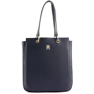 Tommy Hilfiger Schultertasche TH Emblem NS Work Tote Space Blue