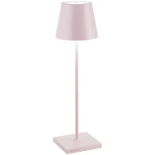 Zafferano, Poldina Pro Lampe, Kabellose, Wiederaufladbare Tischlampe mit Touch Control, Auch für den Außenbereich Geeignet, Dimmer, 2200-3000 K, Höhe 38 cm, Farbe Rosa