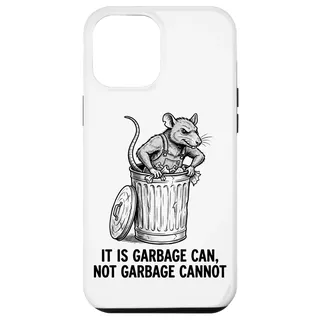 Hülle für iPhone 12 Pro Max Lustiger Retro-Abfalleimer für Ratten, kein Müll, kein Straßenüberlebender