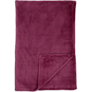 SCHIESSER Mia Kuscheldecke 150 x 200 cm Grau/Rot