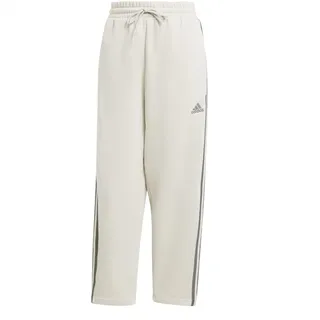 adidas Essentials 3-Stripes Open Hem Fleece Pant, Damen Hose, Alumina,