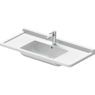 Duravit Möbelwaschtisch Starck 3 105cm, 1 Hahnloch, 0304100000, Farbe: Weiß