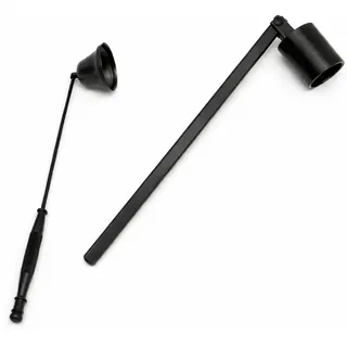 Generisch 2er Set Kerzenlöscher aus Metall – Schwarz, Klassisches und Modernes Design