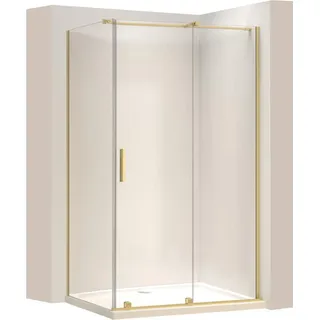 Rea Duschkabine Montana 130X90 Brush Gold - Gold