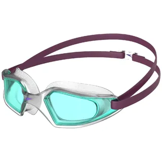 Speedo Junior Hydropulse Swimming Goggle | Comfortable Fit | Adjustable Design | Anti-Fog | Anti-Leak, Deep Plum/Clear/Light Blue, One Size