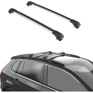 TURTLE DACHTRÄGER AIR-1 SUBARU OUTBACK BR/BM 2010 2011 2012 2013 2014 , Silber