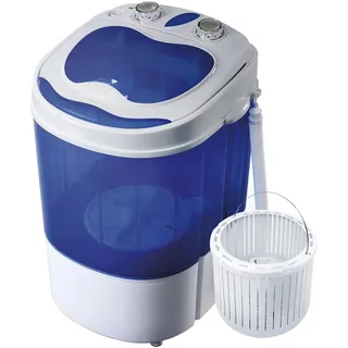 briebe Camp Mini-Waschmaschine Mobile mit Schleude, Camping, Tragbare Waschautomat bis 3 Kg Kleidung, Reisewaschmaschine, Wohnwagen, Wohnmobile, Geringer Wasser- und Energieverbrauch, WM1111