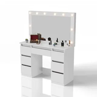 Juskys Schminktisch mit Spiegel Lilia