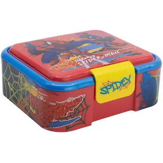 Stor Robuesta Multi-Lunchbox für Kinder mit 3 Fächern Spiderman