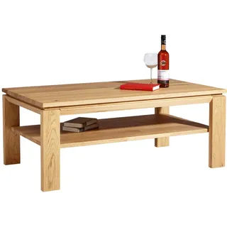 Escando Natürlich Wo Couchtisch , Wildeiche , Holz , Wildeiche , massiv , rechteckig , eckig , 70x48x120 cm , Goldenes M , Holzmöbel, Holztische, Wohnzimmertische Holz, Couchtische Holz