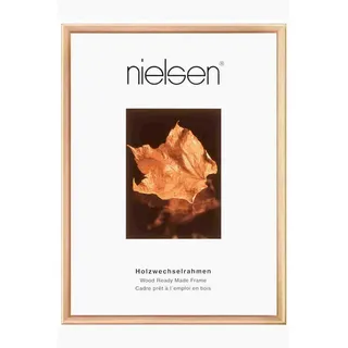 Nielsen Bilderrahmen , Goldfarben , Holz , Kiefer , massiv , rechteckig , 30x40 cm , Bilder & Rahmen, Bilderrahmen, Bilderrahmen & Fotorahmen