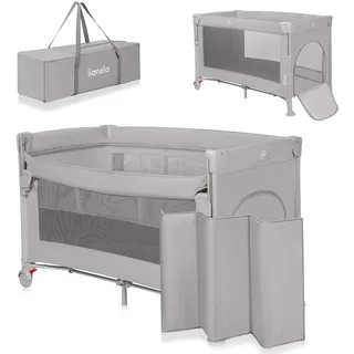 lionelo - Reisebett 3-in-1 Ellen Betongrau - Grau