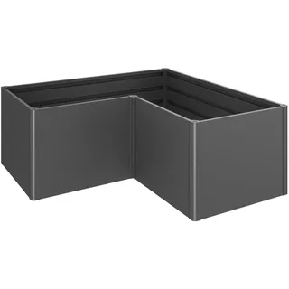 Biohort Hochbeet L2 x 1 201 x 201 x 77 cm Dunkelgrau-metallic