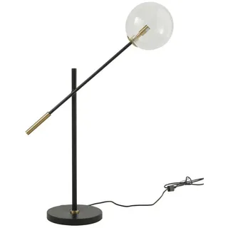 Signature Tischlampe Glaskugel B72 cm x H85 cm , Schwarz , G9 , 75x85x31 cm , Lampen & Leuchten, Innenbeleuchtung, Stehlampen