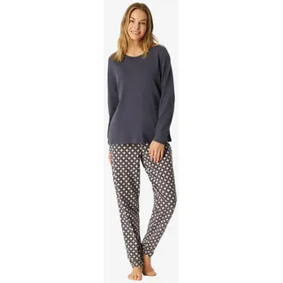 SCHIESSER Damen Schlafanzug lang mit Bündchen Baumwolle - Nightwear - 38