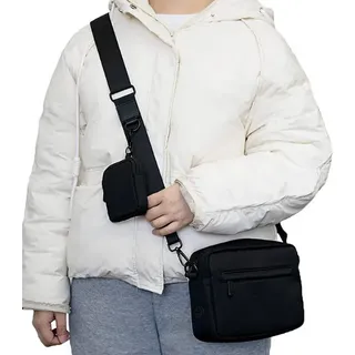 INF Stylische Umhängetasche für Damen Schwarz - Schwarz