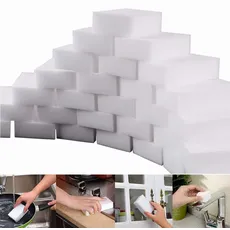 ASelected 50 Stück Magic Eraser Schwämme zur Fleckenentfernung Magische Schwämme zum Reinigen - Haushalt Reinigungsblöcke Melamin Schwamm für gestrichene Wände Tücher Küchenreiniger - Weiß