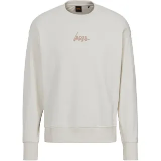 BOSS ORANGE Sweatshirt »C_Eteia_2«, mit doppelten Logo auf der Brust BOSS ORANGE Open White 118 XL