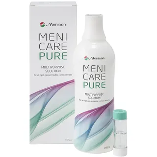 Menicon Menicare Pure Mehrzwecklösung 250 ml für formstabile Kontaktlinsen.