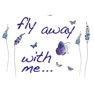 Komar Dekosticker , Lila , Kunststoff , 17-teilig , 100x70 cm , Made in Germany , einfache und schnelle Anbringung , Tapeten & Wandverkleidungen, Wandtattoos & Sticker, Wandsticker