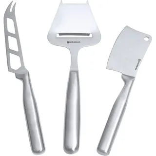 Swissmar Käsemesser-Set, 3-teilig, Edelstahl, Silber